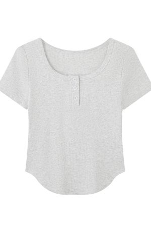 Mint Green Slim Fit Short Sleeve T-Shirt for Women - Flattering Summer Top, Unique Early Summer Style