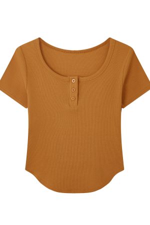 Mint Green Slim Fit Short Sleeve T-Shirt for Women - Flattering Summer Top, Unique Early Summer Style