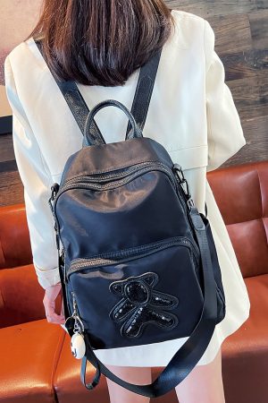 Multi-Layer Women's Backpack - Lightweight Water-Resistant Oxford Cloth Travel Bag for Commuters, Stylish and Functional