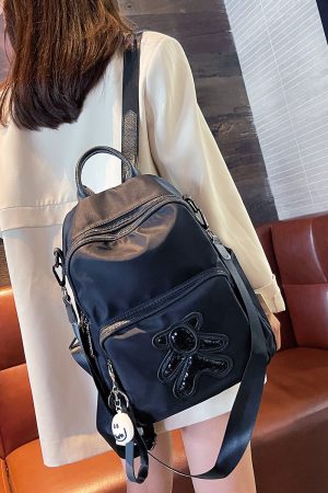Multi-Layer Women's Backpack - Lightweight Water-Resistant Oxford Cloth Travel Bag for Commuters, Stylish and Functional