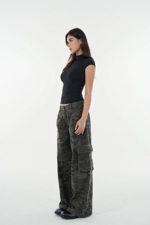 Naked Feel Half High Neck Slim Fit Short Sleeve T-Shirt - High Elastic Base Layer for 90s Y2K Style