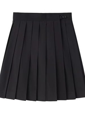 Navy Blue and Gray Pleated JK Skirt for Women - Solid Color Short Skirt, Perfect for Spring and Summer Fashion