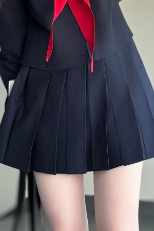 Navy Collar Coat Women's Pudding Bear JK Uniform Sailor Suit College Style Summer Fashion