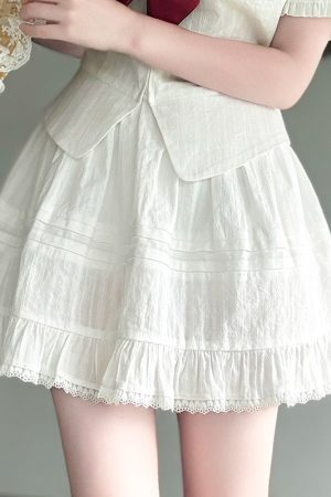 Navy Collar Korean-style Pudding Bear JK Uniform Sweet Summer Sailor Suit Set 2025, French Fashion Inspired