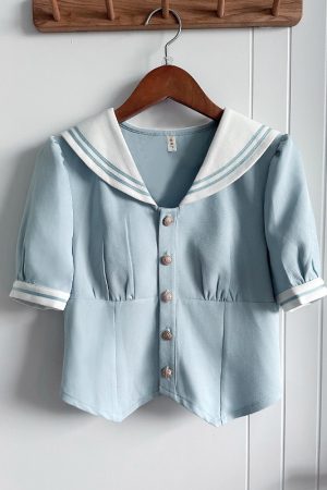 Navy Collar Pudding Bear JK Uniform Sailor Suit Set with Cake Skirt - Slimming College Style Outfit for 90s and Y2K Fashion Lovers