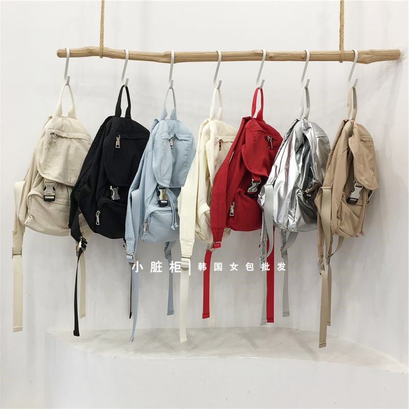 Nylon Buckle Handheld Backpack - Simple Travel Student Bag - Spring Summer 2023 Korean Style Dongdaemun Fashion Nylon Buckle Handheld Backpack - Simple Travel Student Bag - Spring Summer 2023 Korean Style Dongdaemun Fashion