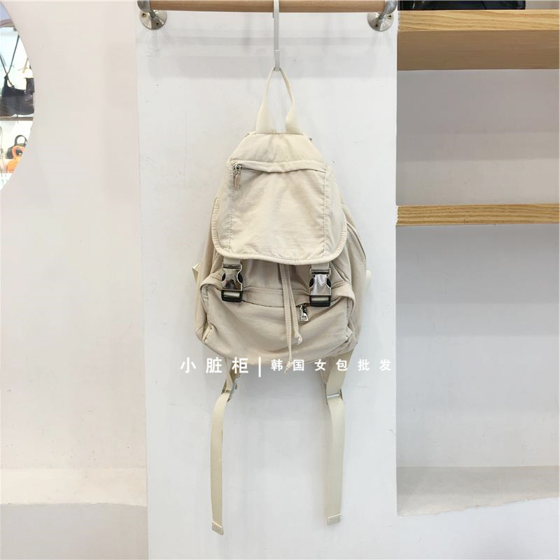 Nylon Buckle Handheld Backpack - Simple Travel Student Bag - Spring Summer 2023 Korean Style Dongdaemun Fashion Nylon Buckle Handheld Backpack - Simple Travel Student Bag - Spring Summer 2023 Korean Style Dongdaemun Fashion