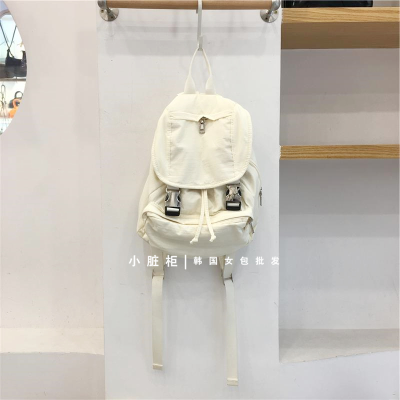 Nylon Buckle Handheld Backpack - Simple Travel Student Bag - Spring Summer 2023 Korean Style Dongdaemun Fashion Nylon Buckle Handheld Backpack - Simple Travel Student Bag - Spring Summer 2023 Korean Style Dongdaemun Fashion