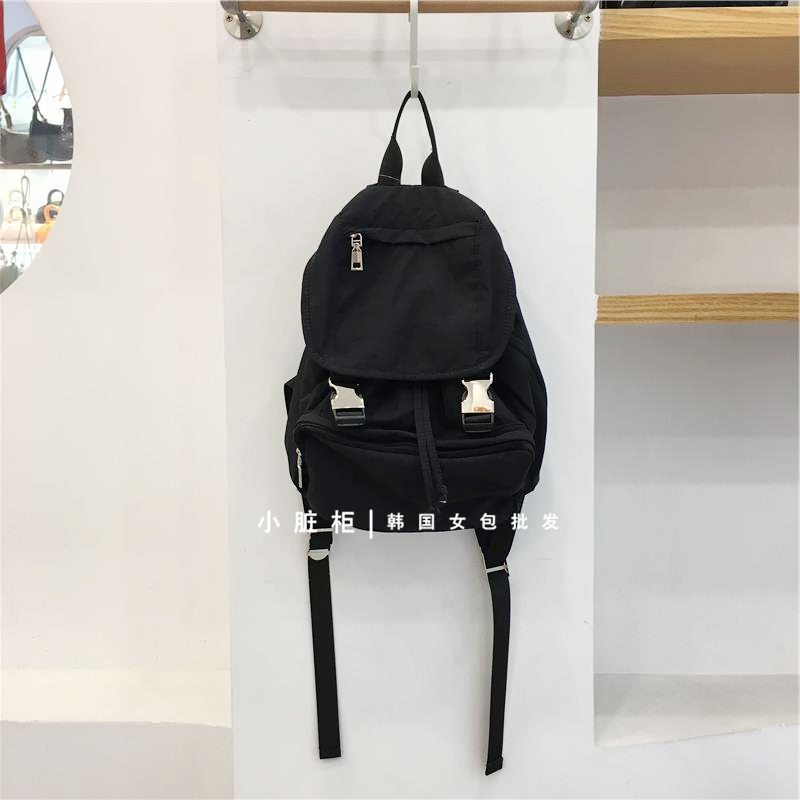 Nylon Buckle Handheld Backpack - Simple Travel Student Bag - Spring Summer 2023 Korean Style Dongdaemun Fashion Nylon Buckle Handheld Backpack - Simple Travel Student Bag - Spring Summer 2023 Korean Style Dongdaemun Fashion