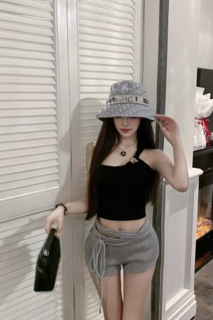 Off-Shoulder Knitted Tank Top for Women, Sexy Strapless Design, Luna Lona Style, Y2K Fashion, Trendy Summer Wear