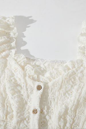 Off-the-Shoulder Puff Sleeve Blouse for Women - Exquisite Summer 2025 Top, Chic OOTD Style, Trendy Fashion Essential