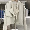 Off-White Short Trench Coat for Women - British Style, Spring 2025, Chic French Youthful Design for Autumn Fashion
