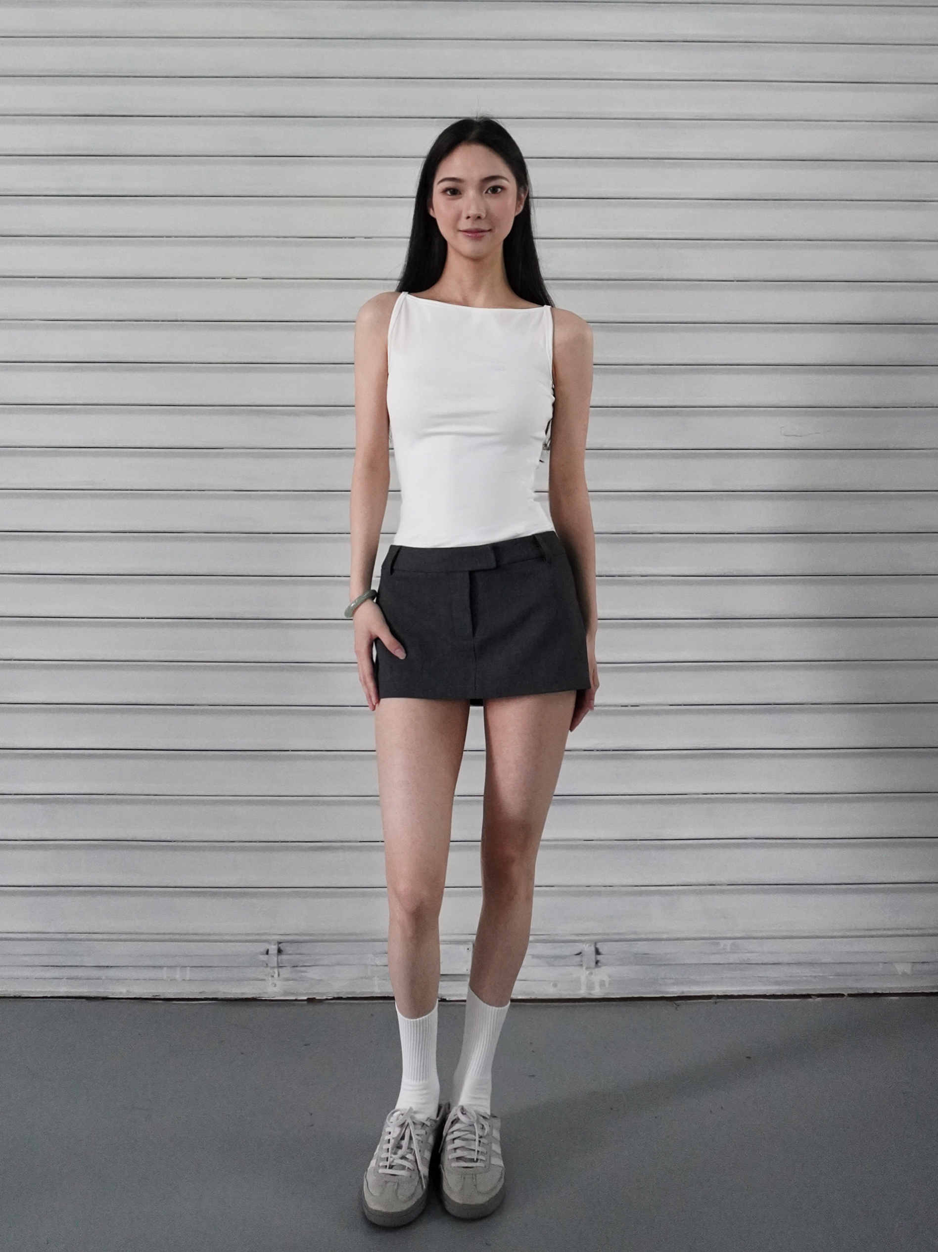 One-Shoulder Minimalist Fitted Sports Tank Top - French Style Thin Strap Base Layer for Activewear One-Shoulder Minimalist Fitted Sports Tank Top - French Style Thin Strap Base Layer for Activewear