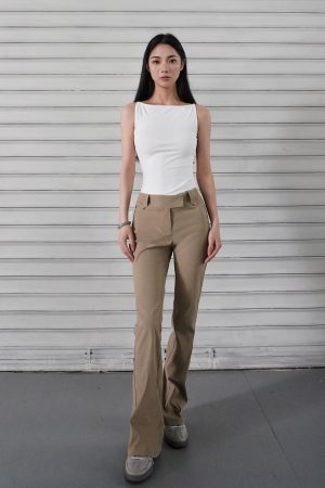 One-Shoulder Minimalist Fitted Sports Tank Top - French Style Thin Strap Base Layer for Activewear