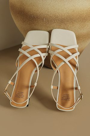 Open-Toe Chunky Strap Roman Sandals for Women - Gold and Silver Hollow Design - Summer 2024 Fashion