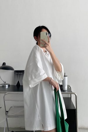 Oversized Heavyweight Sun Grapefruit T-shirt in American Cotton - Casual Loose Fit Short Sleeve for Spring Summer Women's Fashion