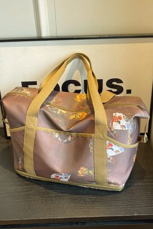 Oversized Nylon Travel Bag for Clothes, Suitcase with Pull Rod, Short Business Trip & Maternity Hospital Bag for Women