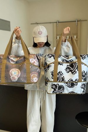 Oversized Nylon Travel Bag for Clothes, Suitcase with Pull Rod, Short Business Trip & Maternity Hospital Bag for Women