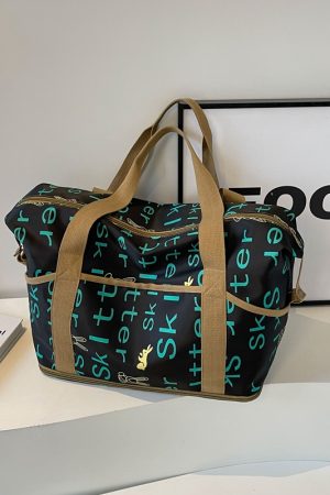 Oversized Nylon Travel Bag for Clothes, Suitcase with Pull Rod, Short Business Trip & Maternity Hospital Bag for Women