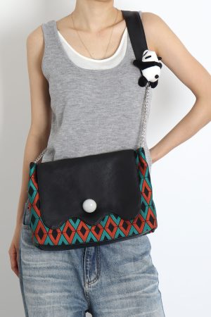 Panda Crossbody Shoulder Bag - Original Design, Cute Animal Print, Trendy Y2K Style, Perfect for Everyday Use
