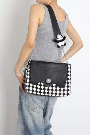 Panda Crossbody Shoulder Bag - Original Design, Cute Animal Print, Trendy Y2K Style, Perfect for Everyday Use