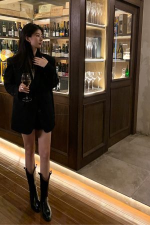 Petite Black Suit Jacket for Women - 2025 New High-End Casual Blazer for Spring and Autumn Fashion