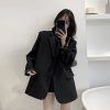 Petite Black Suit Jacket for Women - Short Fit, High-Quality Niche Design for Spring and Autumn 2025, Chic Fashion Staple