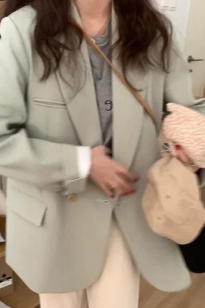 Petite Black Suit Jacket for Women - Trendy High-End Casual Blazer for Spring & Autumn 2025