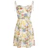 Petite Floral Camisole Dress - French-Style Summer Dress for Vacation 2025 - Trendy Women's Floral Mini Dress