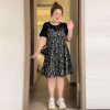 Petite Plus-Size Slimming Loose-Fitting Summer Dress, French Hepburn Style Faux Two-Piece for Curvy Women