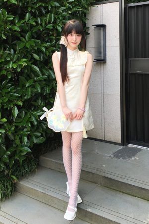 Petite Summer Sweet Pudding Bear Sleeveless Dress for Women - Cute Casual Style, Perfect for Warm Weather and Day Out