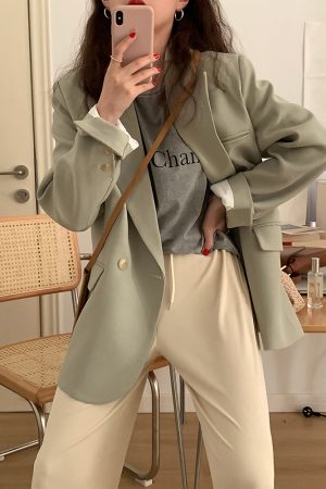 Petite Women's Casual Blazer - Trendy Thin Jacket for Spring & Autumn 2025, Chic High-End Style, Perfect for Everyday Wear