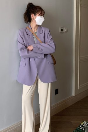 Petite Women's Casual Blazer - Trendy Thin Jacket for Spring & Autumn 2025, Chic High-End Style, Perfect for Everyday Wear