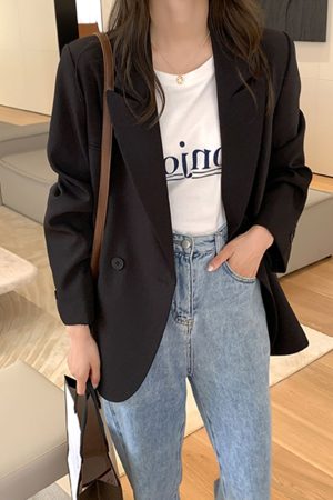 Petite Women's Casual Blazer - Trendy Thin Jacket for Spring & Autumn 2025, Chic High-End Style, Perfect for Everyday Wear