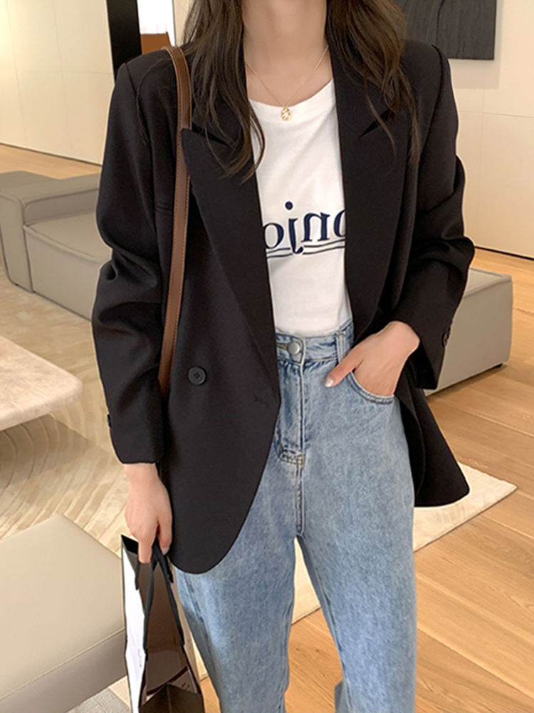 Petite Women's Casual Blazer - Trendy Thin Jacket for Spring & Autumn 2025, Chic High-End Style, Perfect for Everyday Wear Petite Women's Casual Blazer - Trendy Thin Jacket for Spring & Autumn 2025, Chic High-End Style, Perfect for Everyday Wear