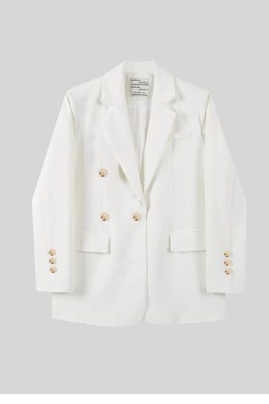 Petite Women's Coffee-Colored Blazer - 2025 Spring Casual Suit for Stylish Outfits - Perfect for Spring and Autumn Wear