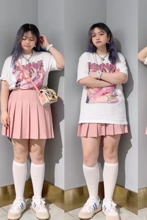 Pink High Waist Pleated A-Line Skirt for Women - Slim Fit Spring Summer 2023 Short JK Style Skirt