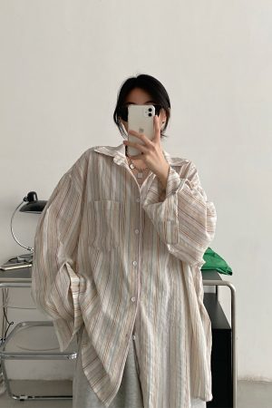 Pink Long Sleeve Sunscreen Shirt for Women - Sun Grapefruit Casual Top, Thin Korean Style for Summer 2025