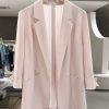 Pink Loose-Fit Blazer for Women - 2025 Summer Style, Lightweight Casual Jacket for a Youthful Look