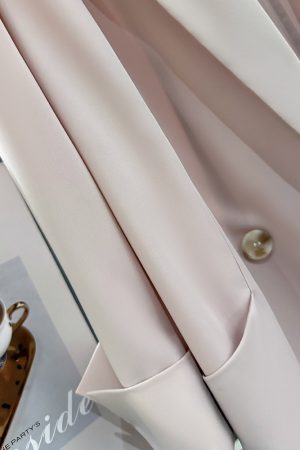 Pink Loose-Fit Blazer for Women - 2025 Summer Style, Lightweight Casual Jacket for a Youthful Look