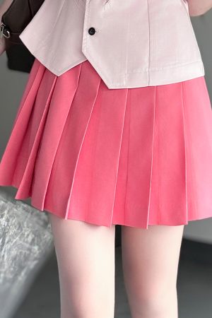 Pink Sailor Suit Women's JK Uniform with Navy Collar - Summer College Style Pudding Bear Inspired 2025 Fashion