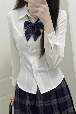 Plaid Pleated Short Skirt for Women - JK Uniform College Style - Authentic Spring and Autumn Fashion - 90s Inspired