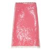 Playful Guava Pink Sequined Bodycon Half Skirt with Lace Trim - Trendy Y2K Style for a Chic Look