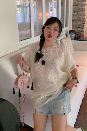 Plus Size A-Line Denim Skirt for Women, Buckle Spliced Design, 2025 Summer Fashion, Trendy Short Skirt for Curvy Style