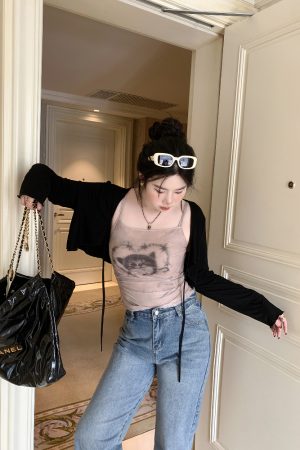 Plus Size Airy Cardigan and Camisole Dress Set - Cool Sun Protection Cover-Up for Summer, Perfect for Layering and Air Conditioning