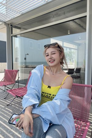 Plus Size American Vintage Bow Print Tank Top - Hot Girl Millennial Style, Versatile Summer Essential, Y2K Fashion