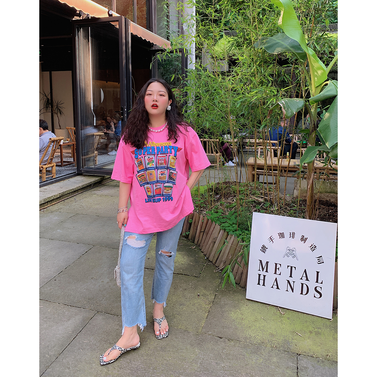 Plus Size American Vintage Printed T-Shirt for Women - Short Sleeve Loose Fit Summer 2025 Style Plus Size American Vintage Printed T-Shirt for Women - Short Sleeve Loose Fit Summer 2025 Style