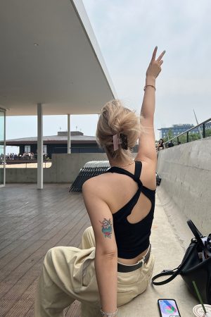 Plus Size Back Knot Cross Camisole - Unique Design Slim Fit Versatile Sports Top for Everyday Wear