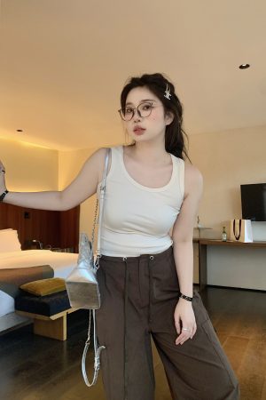 Plus Size Backless U-Neck Camisole Tank Top - Easy-to-Wear, Multi-Color Basic for Effortless Style