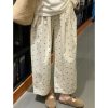 Plus-Size Cloud Pants for Women, Slimming Wide-Leg Casual Cropped Balloon Pants, Japanese Style, Perfect for Short Stature